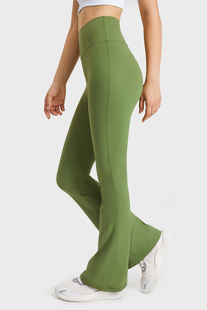 Pantalon de yoga évasé à taille élastique Millennia