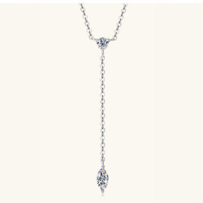 Collier en argent sterling 925 avec moissanite